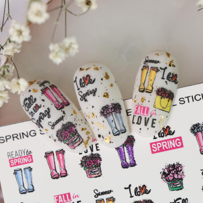 Слайдер-дизайн Love spring из каталога Цветные на любой фон, в интернет-магазине BPW.style