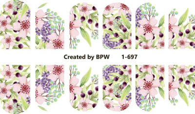Слайдер-дизайн Весенние цветы из каталога Цветные на светлый фон, в интернет-магазине BPW.style