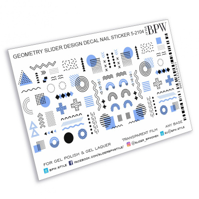 Слайдер-дизайн Геометрия с голубым из каталога Цветные на любой фон, в интернет-магазине BPW.style
