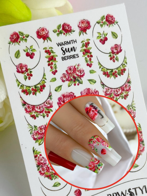 Слайдер-дизайн SPARKLE Розы френч золото из каталога Слайдеры SPARKLE, в интернет-магазине BPW.style