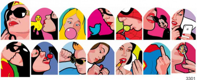 Слайдер-дизайн Комикс из каталога Цветные на светлый фон, в интернет-магазине BPW.style