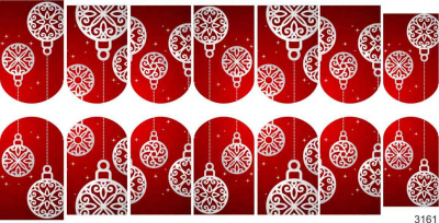Слайдер-дизайн Новогодние украшения из каталога Цветные на светлый фон, в интернет-магазине BPW.style