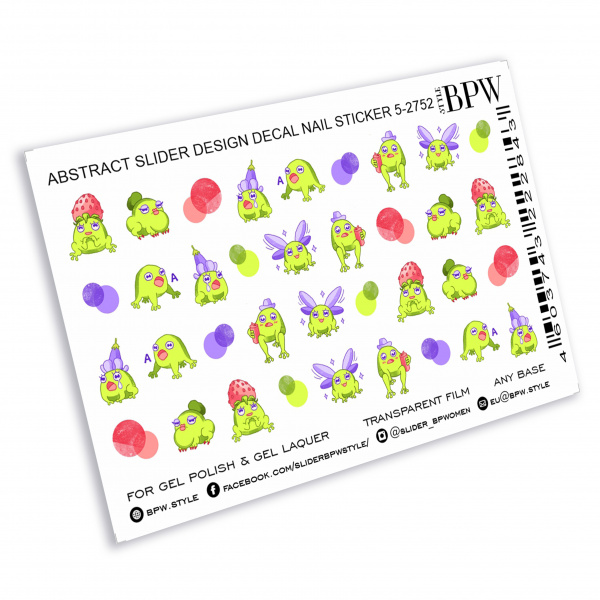 Слайдер-дизайн Принцессы-лягушки из каталога Цветные на любой фон в интернет-магазине BPW.style
