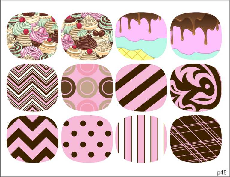 Слайдер-дизайн Розовый шоколад из каталога Цветные на светлый фон в интернет-магазине BPW.style