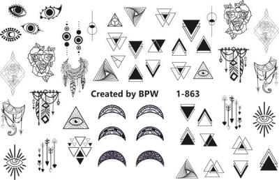 Слайдер-дизайн Геометрия графика из каталога Цветные на светлый фон, в интернет-магазине BPW.style