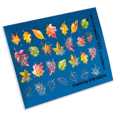 Слайдер-дизайн 3D Осенние листья микс из каталога 3D слайдеры, в интернет-магазине BPW.style